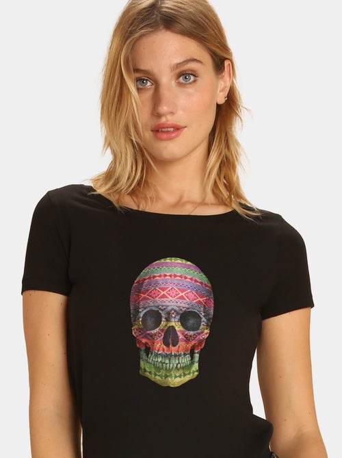 T-shirt Donna - NAVAJO SKULL - Kiabi