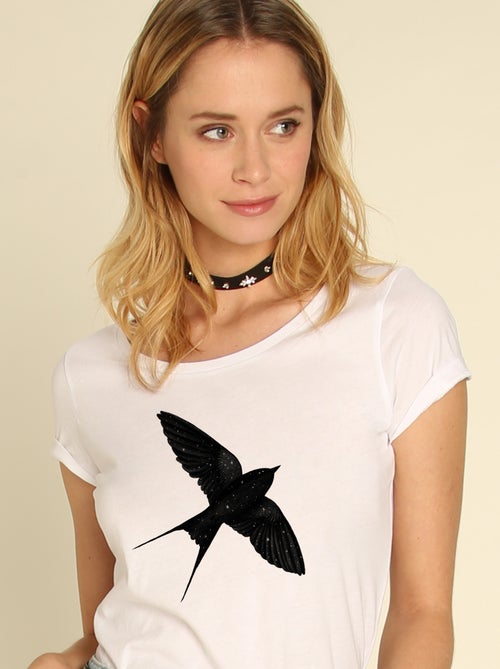 T-shirt Donna - NIGHT SWALLOW - Kiabi