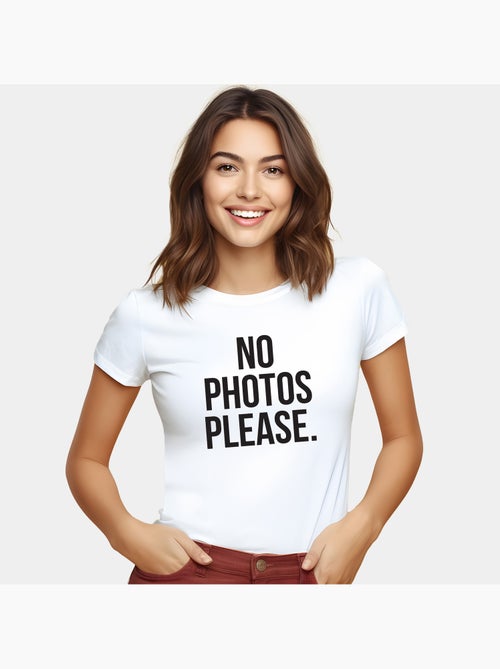 T-shirt Donna - NO PHOTOS PLEASE - Kiabi