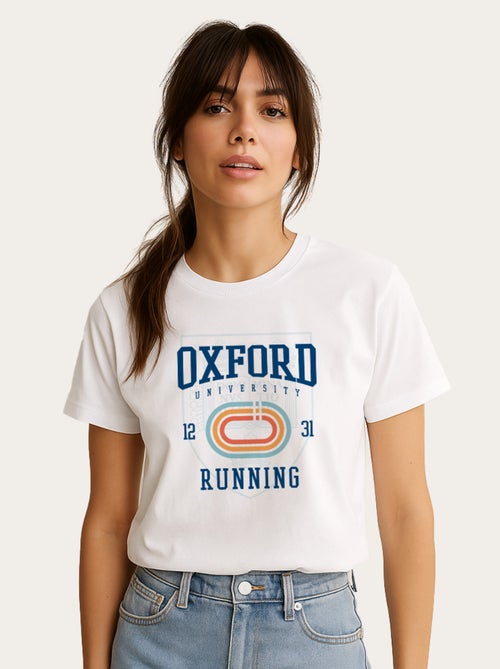 T-shirt Donna - OXFORD UNIVERSITE RUNNING - Kiabi