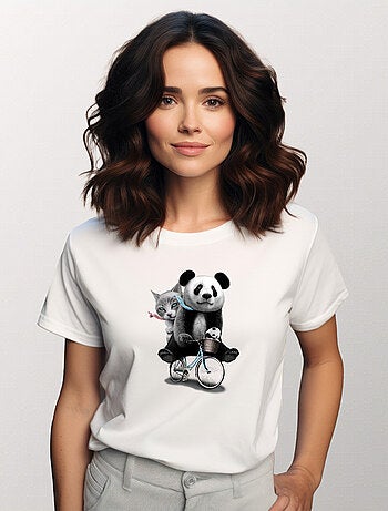 T-shirt Donna - PANDA BICYCLE