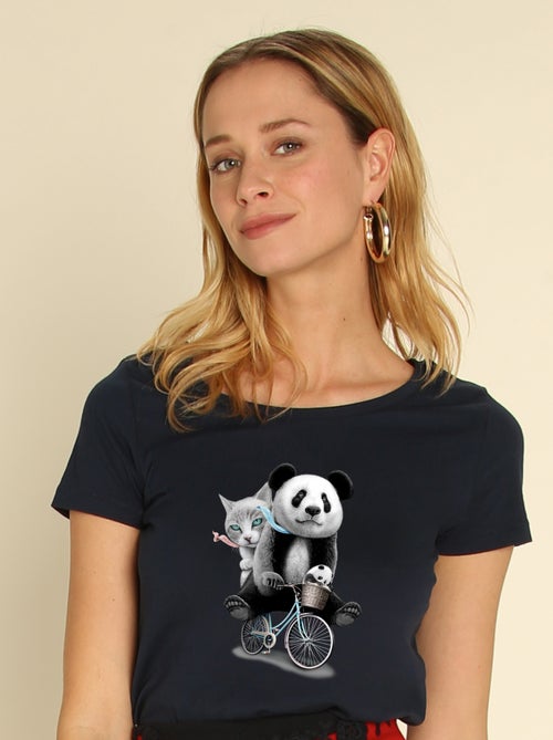 T-shirt Donna - PANDA BICYCLE - Kiabi