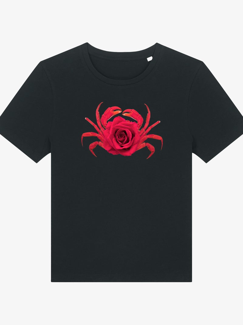 T-shirt Donna - ROSE CRABE Nero - Kiabi