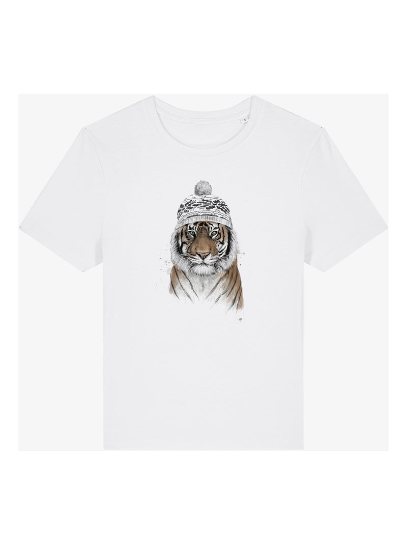 T-shirt Donna - SIBERIAN TIGER Bianco - Kiabi