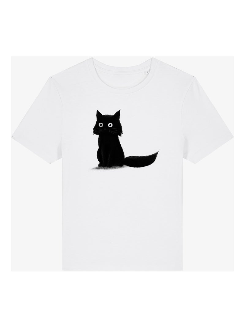 T-shirt Donna - SITTING CAT Bianco - Kiabi