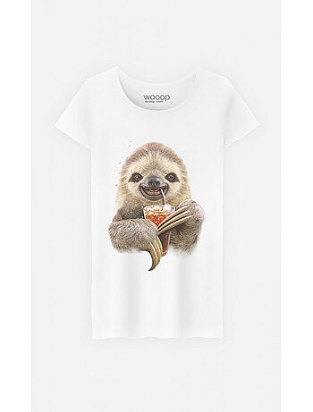 T-shirt Donna - SLOTH AND DRINK