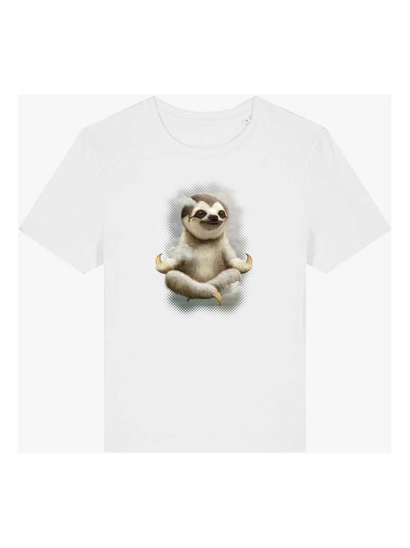 T-shirt Donna - SLOTH MEDITATE Bianco - Kiabi