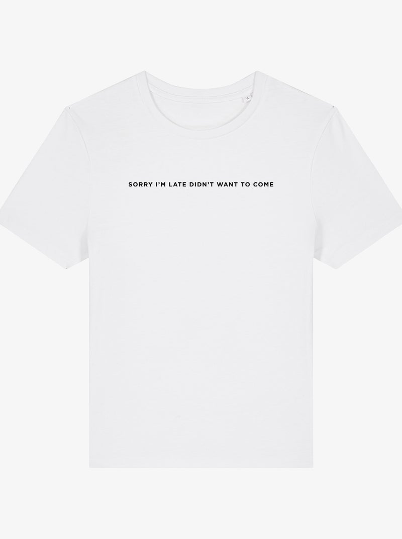T-shirt Donna - SORRY IM LATE Bianco - Kiabi