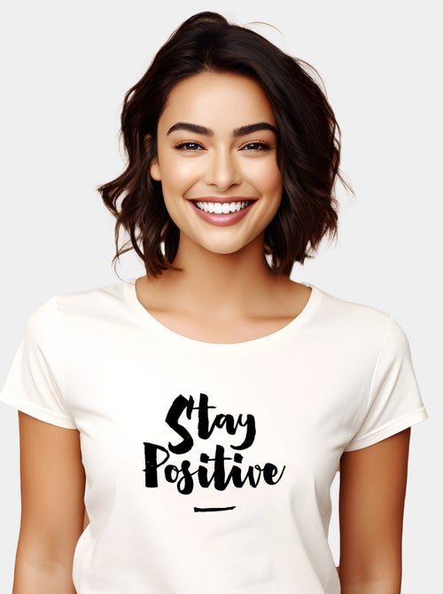 T-shirt Donna - STAY POSITIVE - Kiabi
