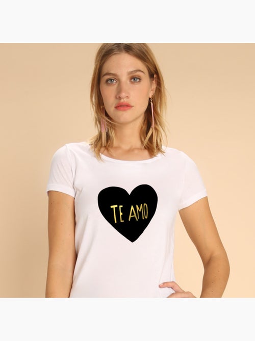 T-shirt Donna - TE AMO - Kiabi