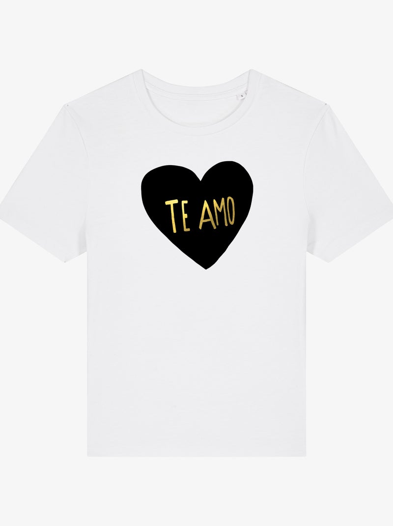 T-shirt Donna - TE AMO Bianco - Kiabi
