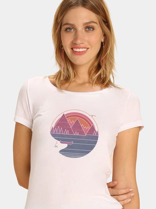 T-shirt Donna - THE MOUNTAINS ARE CALLING - Kiabi