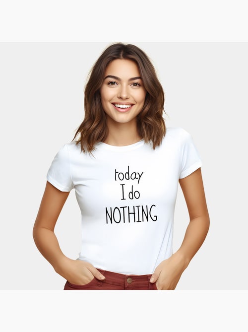 T-shirt Donna - TODAY I DO NOTHING - Kiabi
