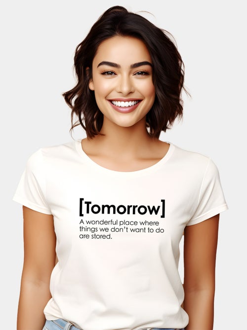 T-shirt Donna - TOMOROW DEFINITION - Kiabi