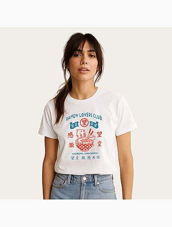 T-shirt Donna - TORC RAMEN LOVERS CLUB BLUE RED