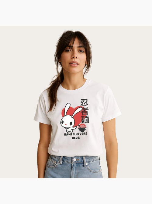 T-shirt Donna - TORC RAMEN LOVERS CLUB BUNNY - Kiabi