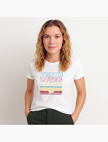 T-shirt Donna - TRUTH LOVE & JUSTICE WONDER WOMAN