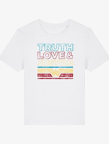 T-shirt Donna - TRUTH LOVE & JUSTICE WONDER WOMAN