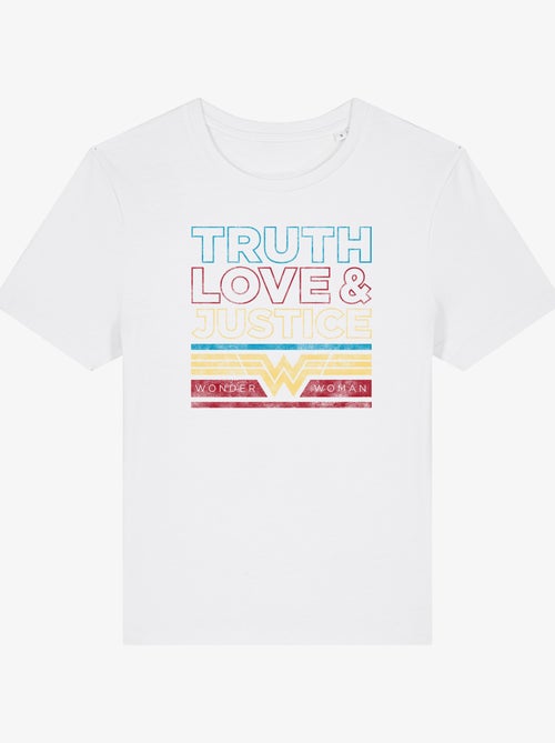 T-shirt Donna - TRUTH LOVE & JUSTICE WONDER WOMAN - Kiabi