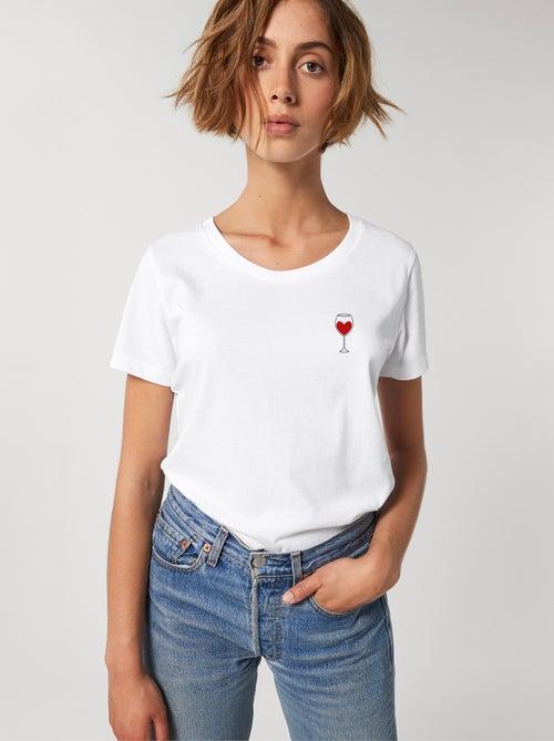 T-shirt Donna - VERRE VIN - Kiabi