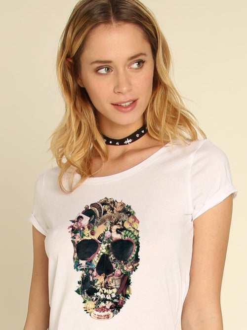 T-shirt Donna - VINTAGE SKULL - Kiabi