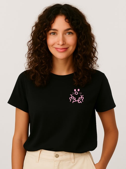 T-shirt Donna - VISAGE MADAME CŒUR - Kiabi