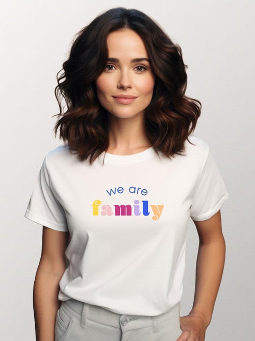 T-shirt Donna - WE ARE FAMILY - Kiabi