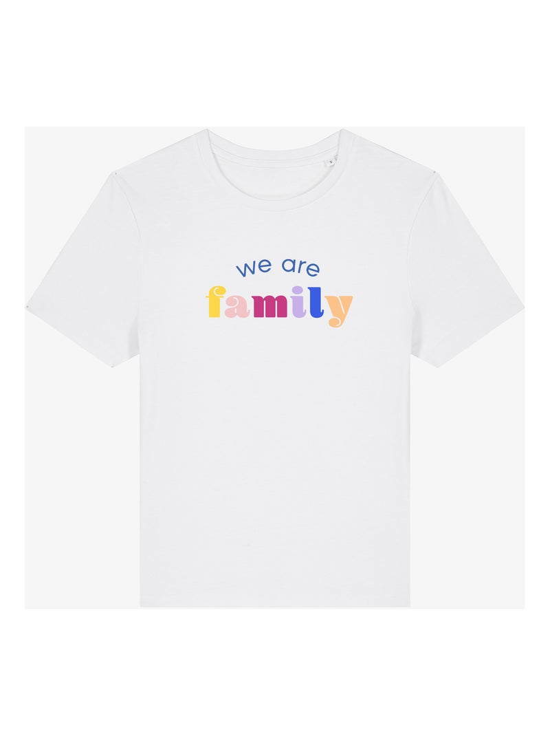 T-shirt Donna - WE ARE FAMILY Bianco - Kiabi