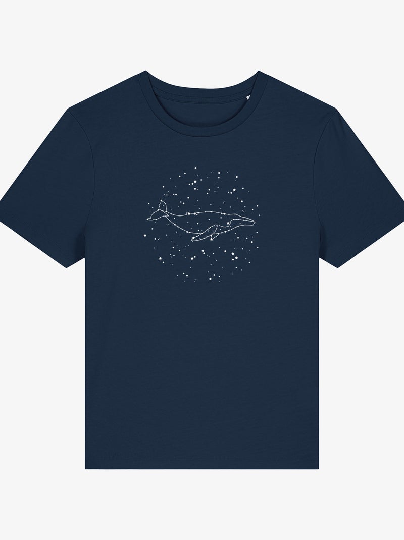 T-shirt Donna - WHALE CONSTELLATION Blu marino - Kiabi