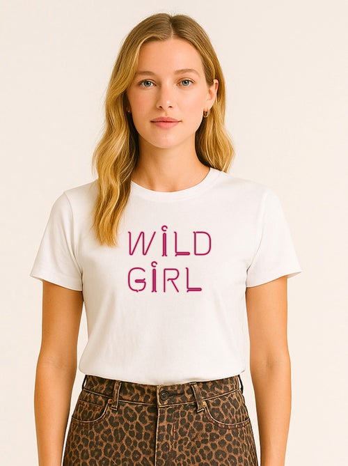 T-shirt Donna - WILD GIRL - Kiabi