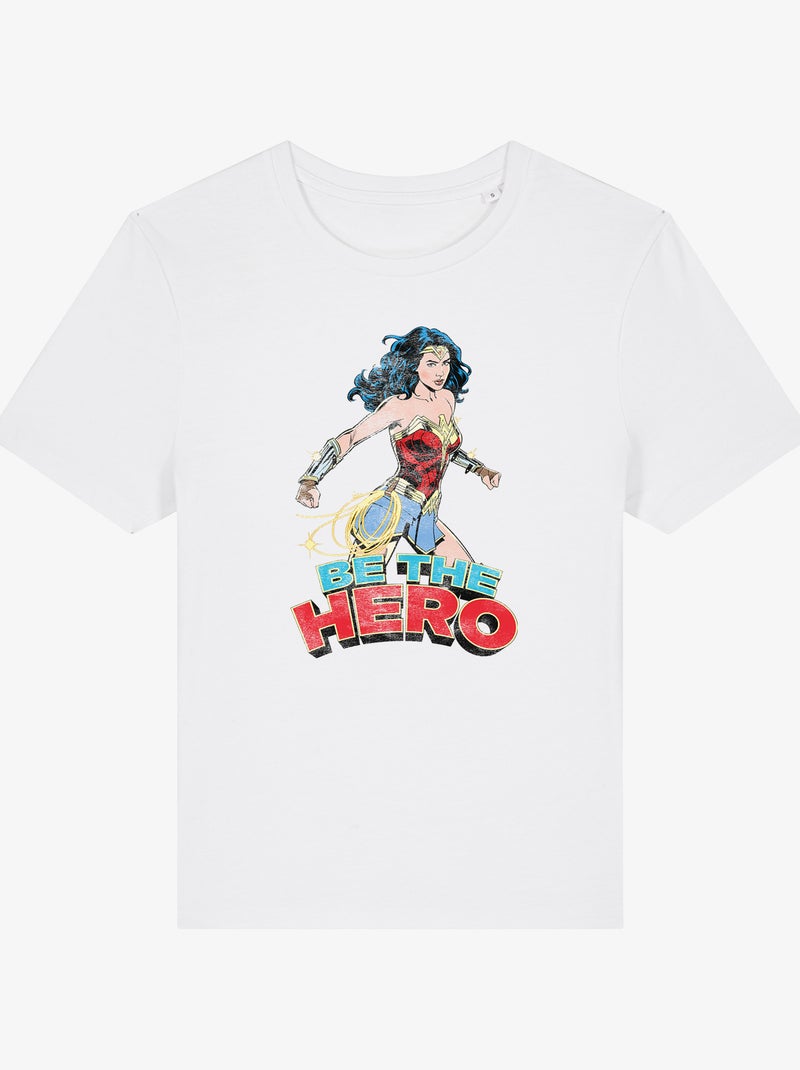 T-shirt Donna - WONDER WOMAN BE THE HERO 2 Bianco - Kiabi