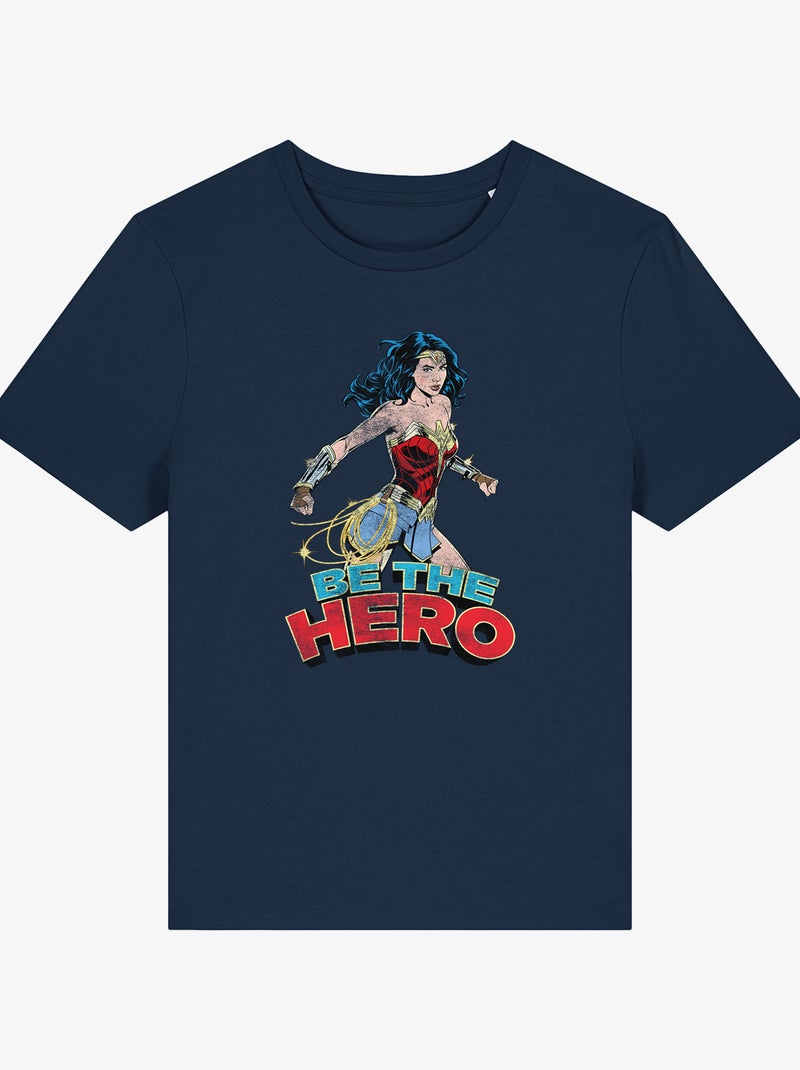 T-shirt Donna - WONDER WOMAN BE THE HERO 2 Blu marino - Kiabi