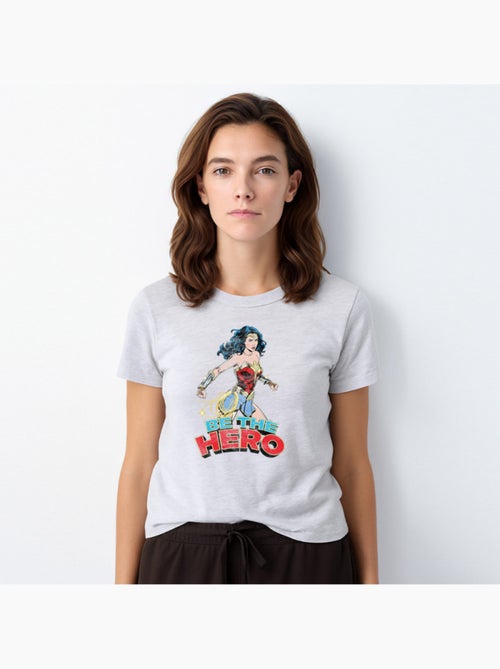 T-shirt Donna - WONDER WOMAN BE THE HERO 2 - Kiabi