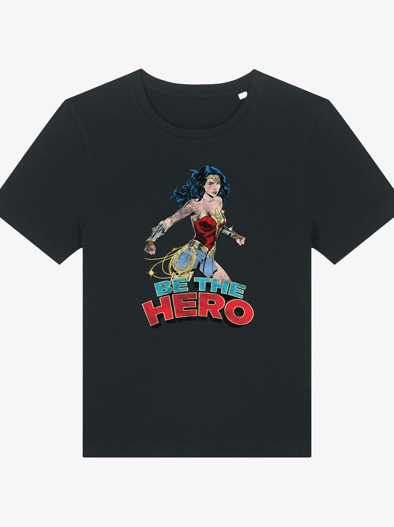 T-shirt Donna - WONDER WOMAN BE THE HERO 2 Nero - Kiabi