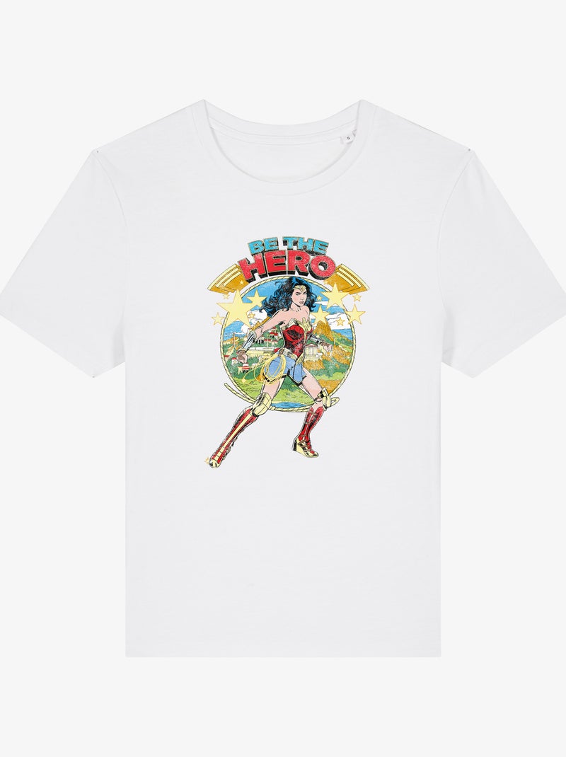 T-shirt Donna - WONDER WOMAN BE THE HERO Bianco - Kiabi
