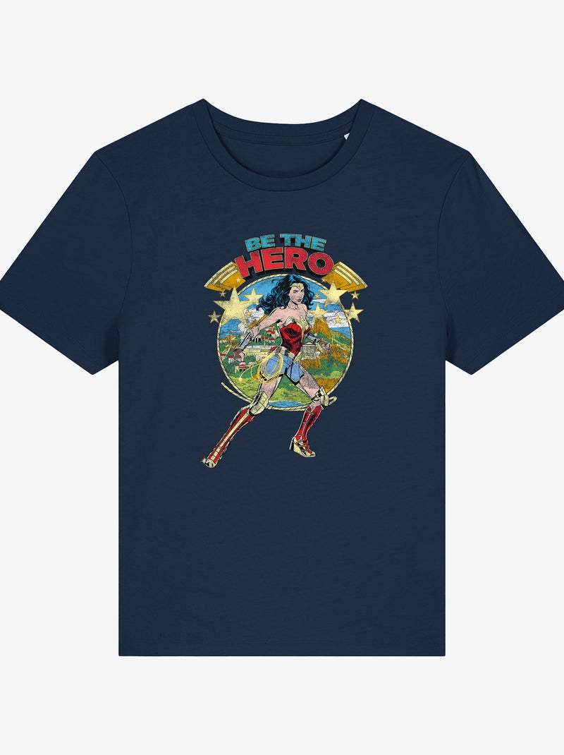T-shirt Donna - WONDER WOMAN BE THE HERO Blu marino - Kiabi