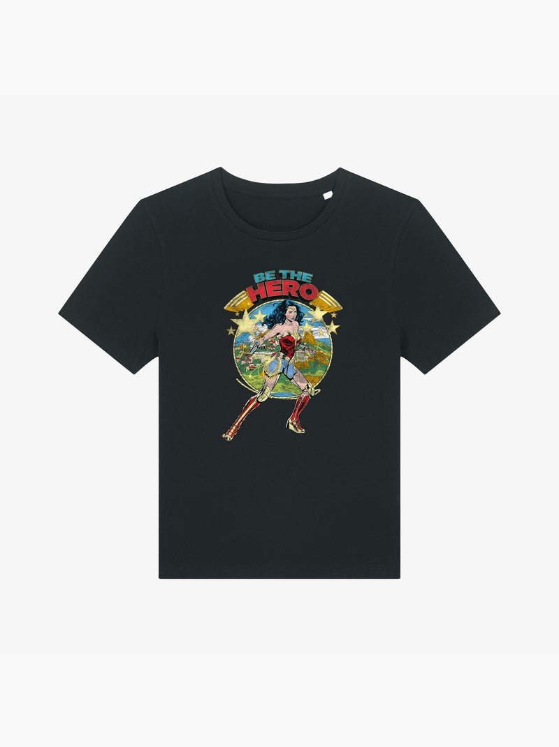 T-shirt Donna - WONDER WOMAN BE THE HERO Nero - Kiabi