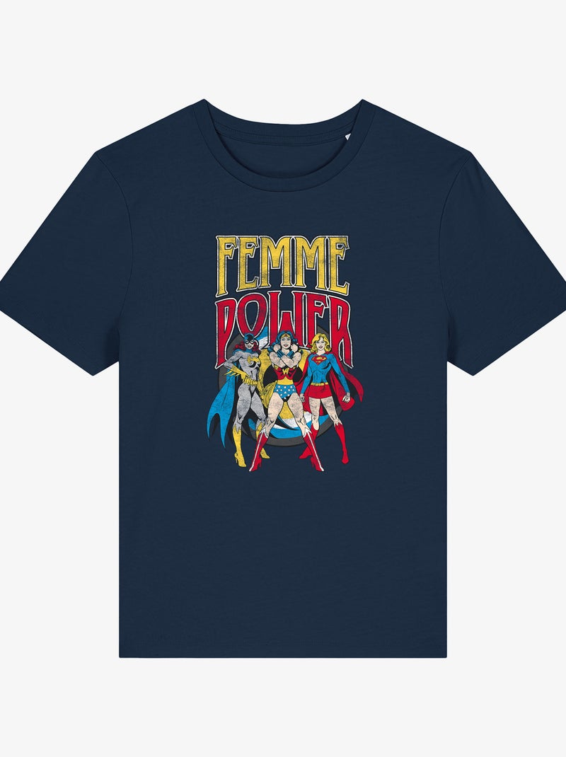 T-shirt Donna - WONDER WOMAN Donna POWER Blu marino - Kiabi
