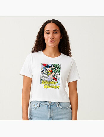 T-shirt Donna - WONDER WOMAN I DO KNOW TROUBLE WHEN I SEE IT