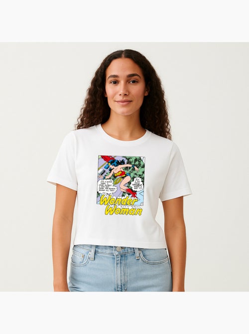 T-shirt Donna - WONDER WOMAN I DO KNOW TROUBLE WHEN I SEE IT - Kiabi