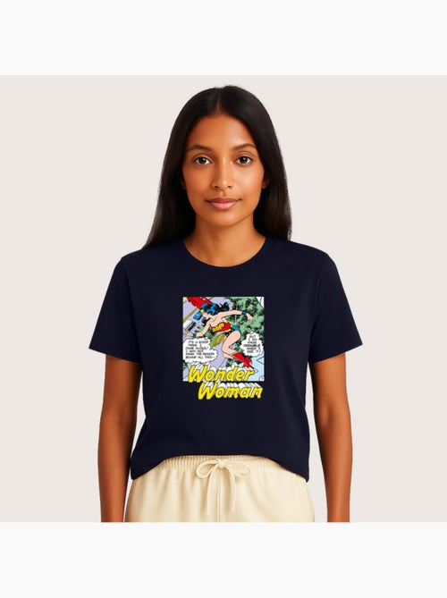 T-shirt Donna - WONDER WOMAN I DO KNOW TROUBLE WHEN I SEE IT - Kiabi
