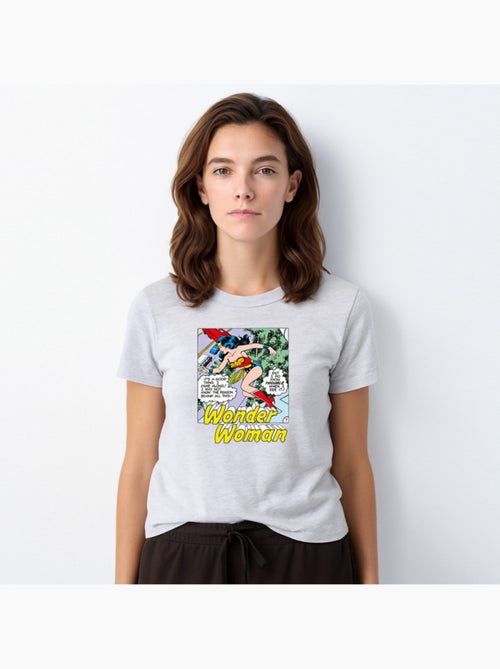 T-shirt Donna - WONDER WOMAN I DO KNOW TROUBLE WHEN I SEE IT - Kiabi