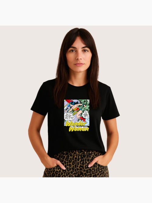 T-shirt Donna - WONDER WOMAN I DO KNOW TROUBLE WHEN I SEE IT - Kiabi