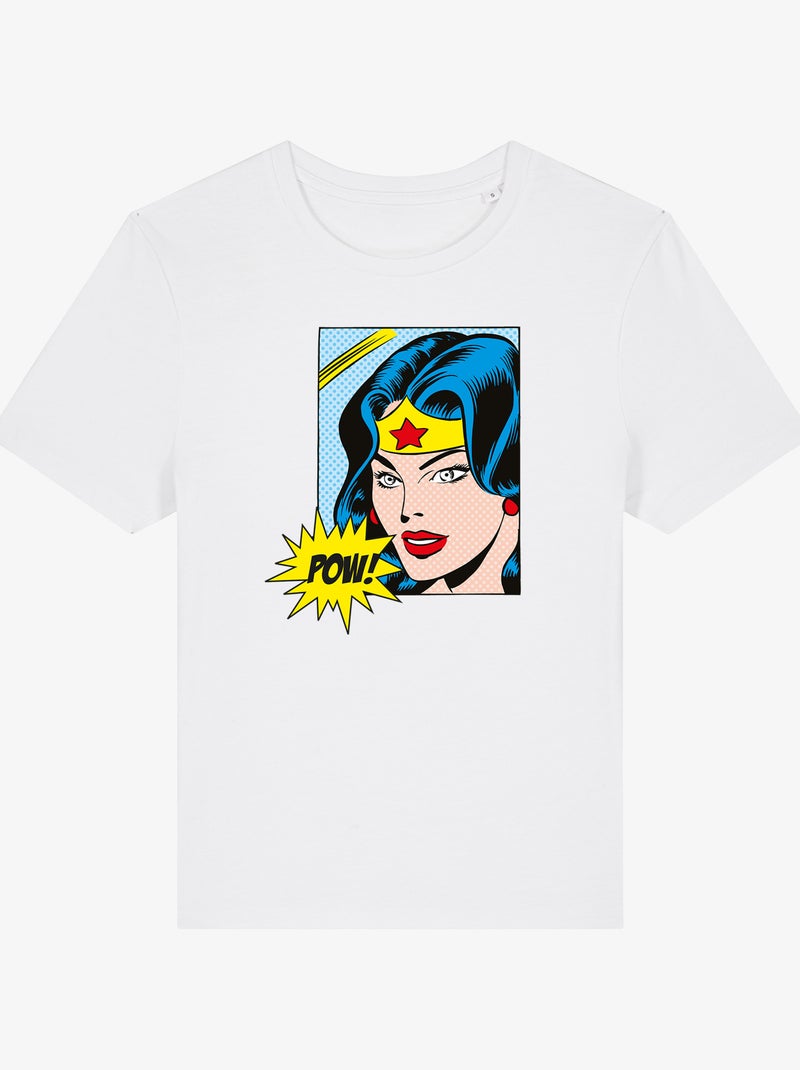 T-shirt Donna - WONDER WOMAN POW Bianco - Kiabi