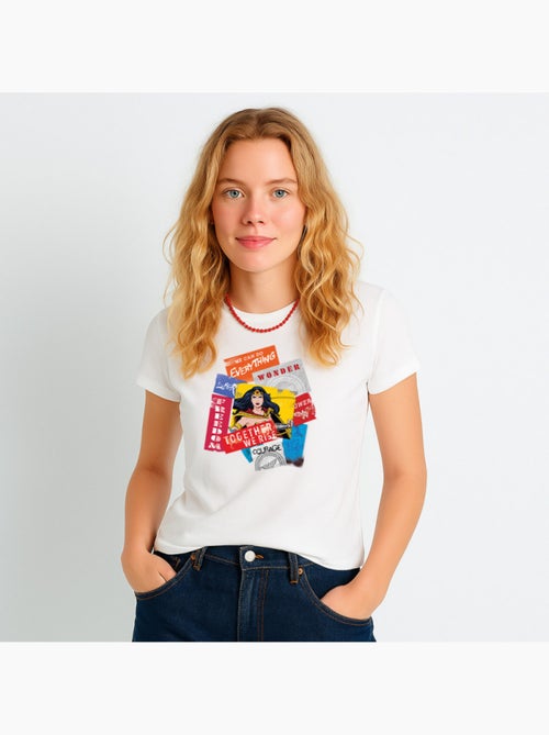 T-shirt Donna - WONDER WOMAN TOGETHER WE RISE - Kiabi