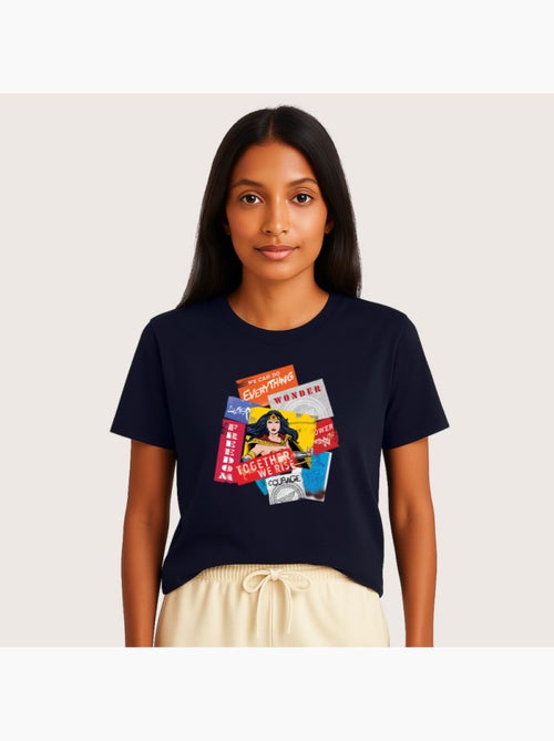 T-shirt Donna - WONDER WOMAN TOGETHER WE RISE - Kiabi