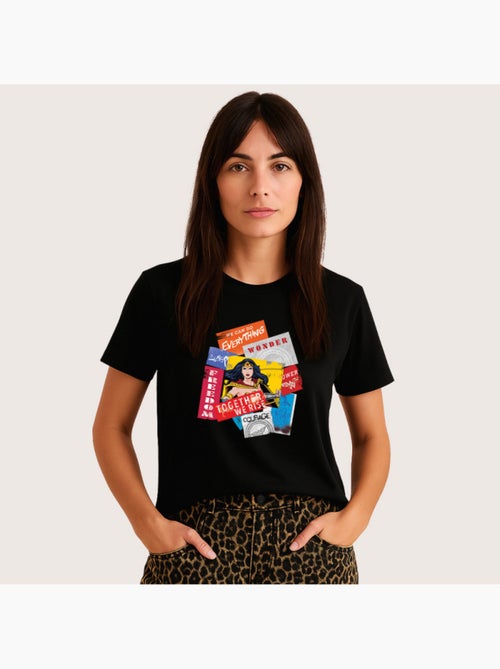 T-shirt Donna - WONDER WOMAN TOGETHER WE RISE - Kiabi