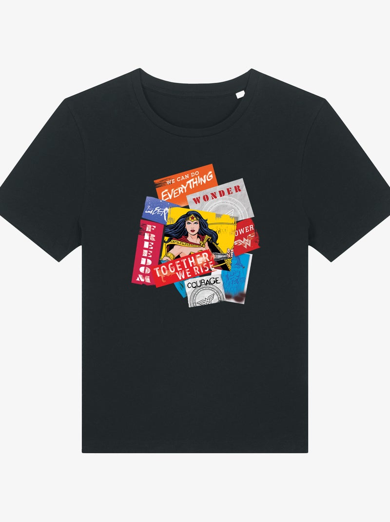 T-shirt Donna - WONDER WOMAN TOGETHER WE RISE Nero - Kiabi
