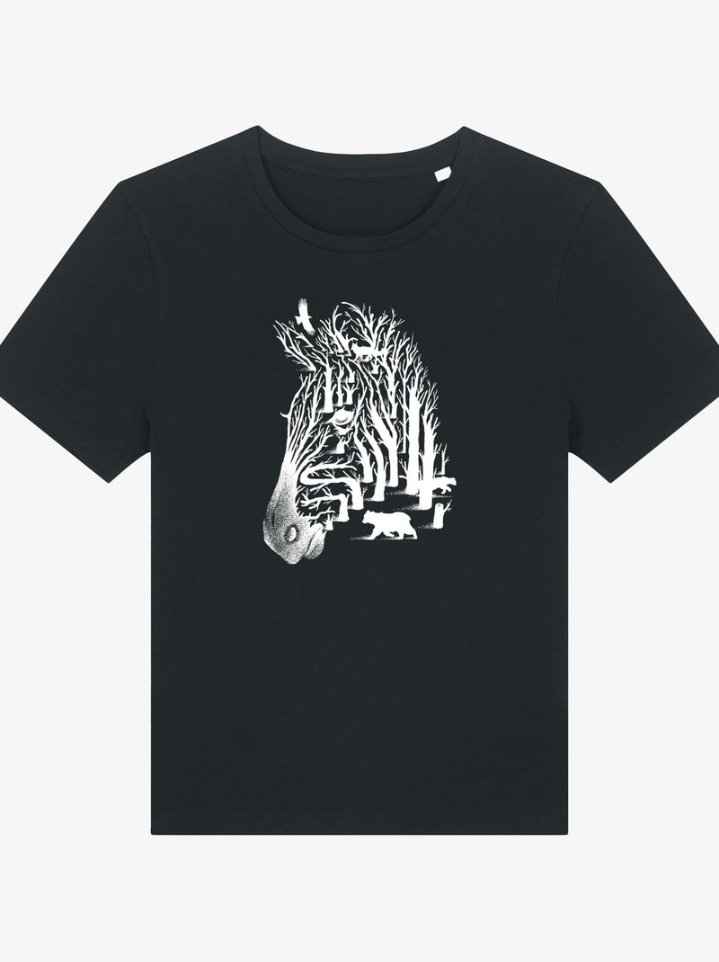 T-shirt Donna - ZEBRA Nero - Kiabi