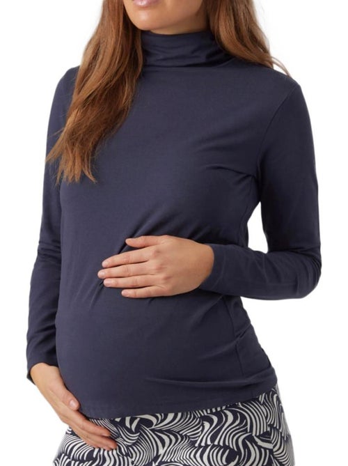 T-shirt Donna a Collo Alto a Maniche Lunghe Mamalicious - Kiabi T-shirt Donna a Collo Alto a Maniche Lunghe Mamalicious - Kiabi